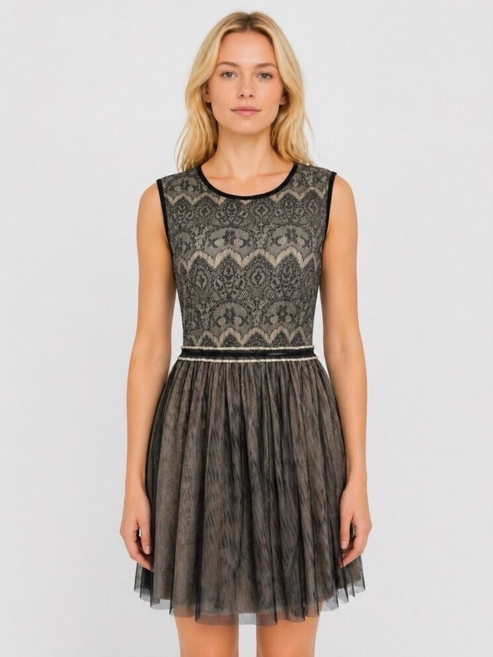 Anthropologie Weston Wear Dulcie Lace Tule Dress Xsmall